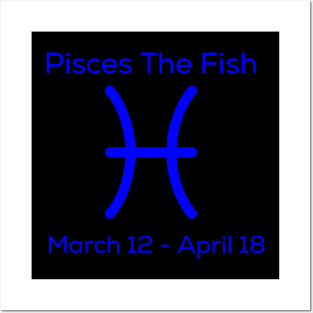 Pisces The Fish, Zodiac Posters and Art